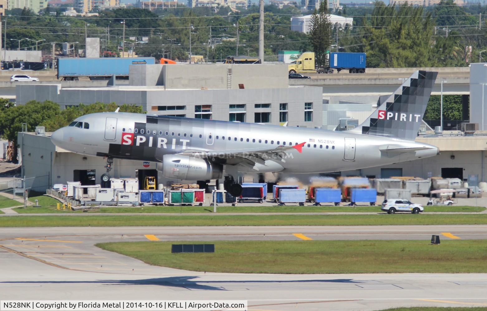 N528NK, 2007 Airbus A319-132 C/N 2983, NKS A319 silver zx