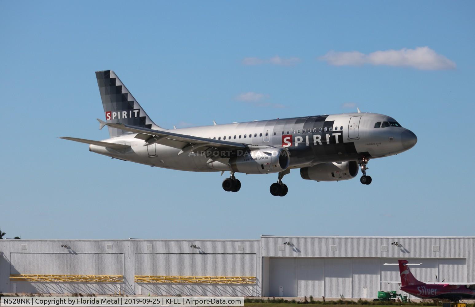 N528NK, 2007 Airbus A319-132 C/N 2983, NKS A319 silver zx PUJ-FLL