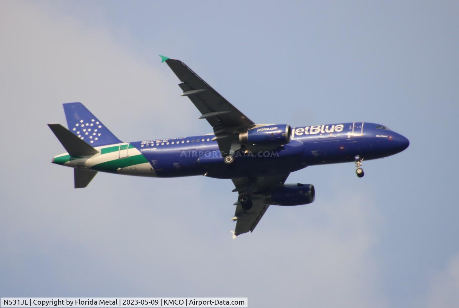 N531JL, 2001 Airbus A320-232 C/N 1650, JBU A320 NYPD zx SJU-MCO