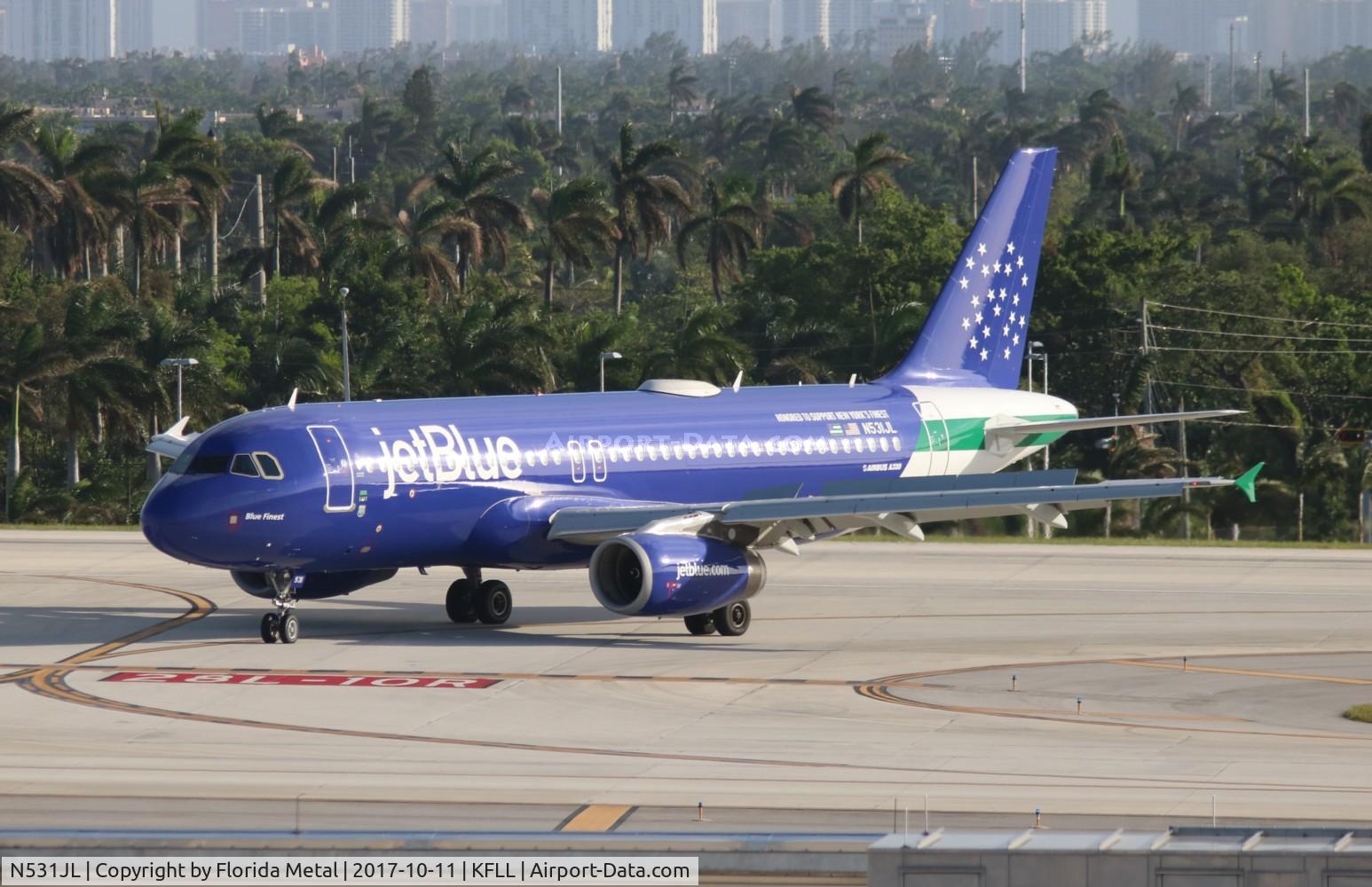 N531JL, 2001 Airbus A320-232 C/N 1650, JBU A320 NYPD zx