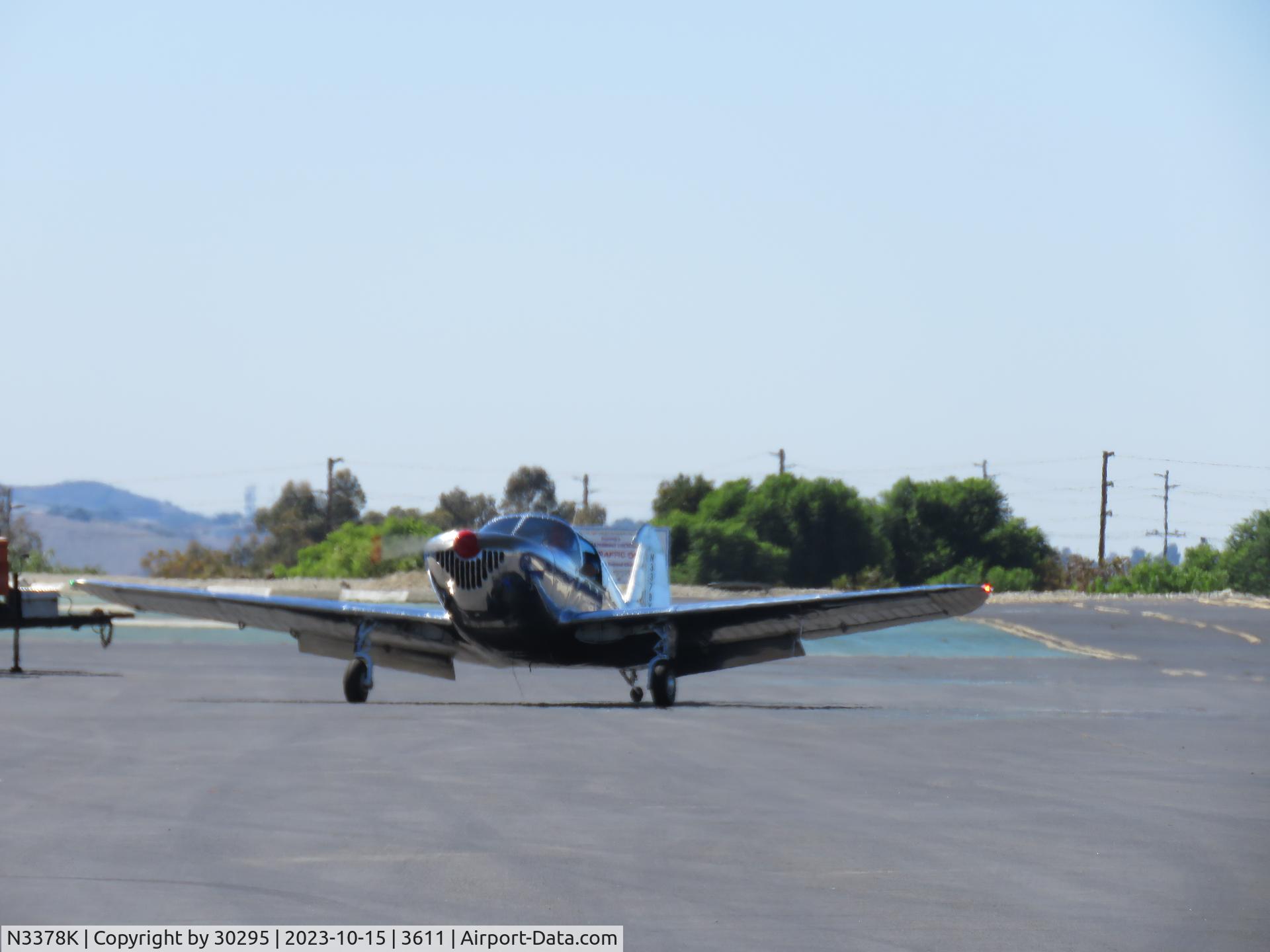 N3378K, 1946 Globe GC-1B Swift C/N 1371, Exiting taxiway