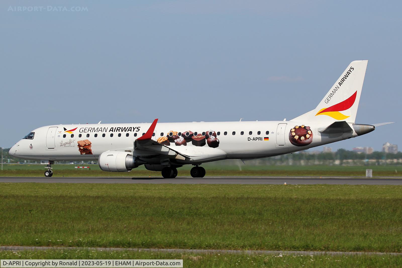 D-APRI, 2008 Embraer 190LR (ERJ-190-100LR) C/N 19000178, at spl