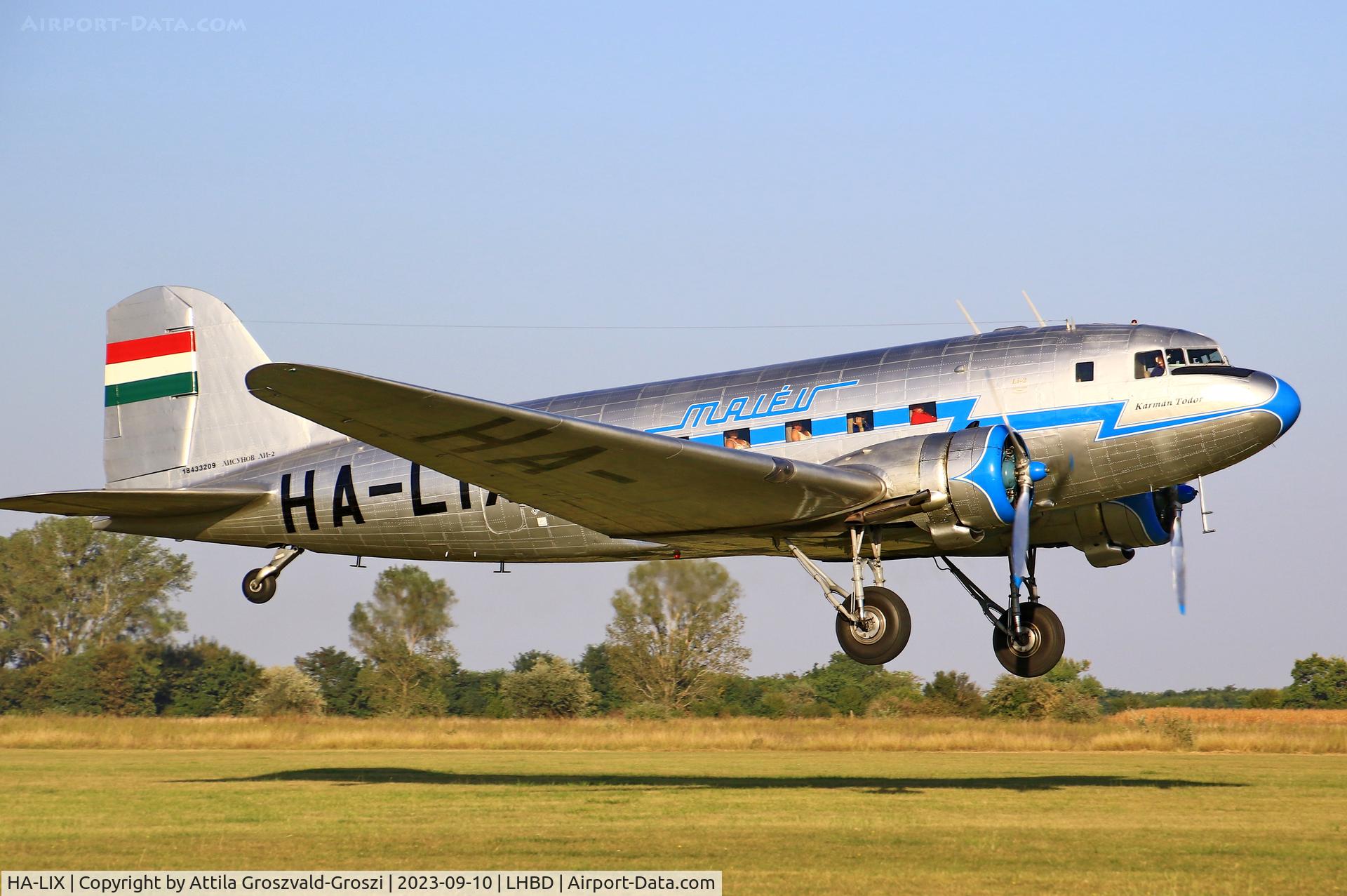 HA-LIX, 1949 Lisunov Li-2T Cab C/N 18433209, LHBD - Börgönd Airport-Börgönd, Hungary - Börgönd Air Show 2023