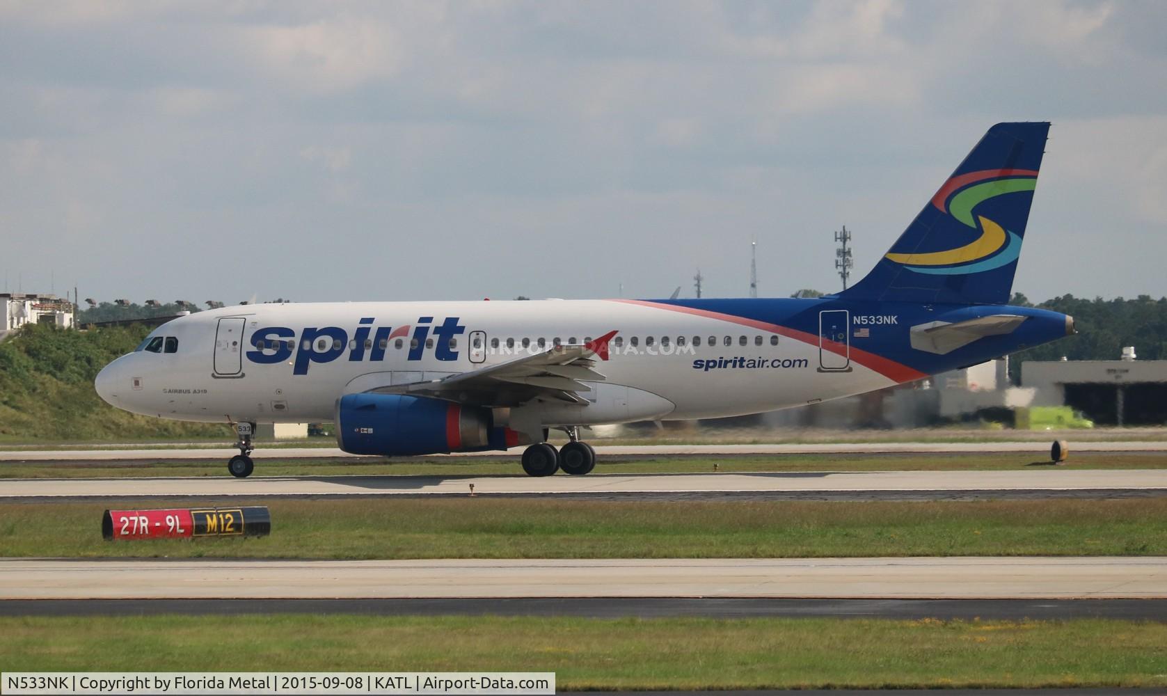 N533NK, 2008 Airbus A319-132 C/N 3393, NKS A319 white zx