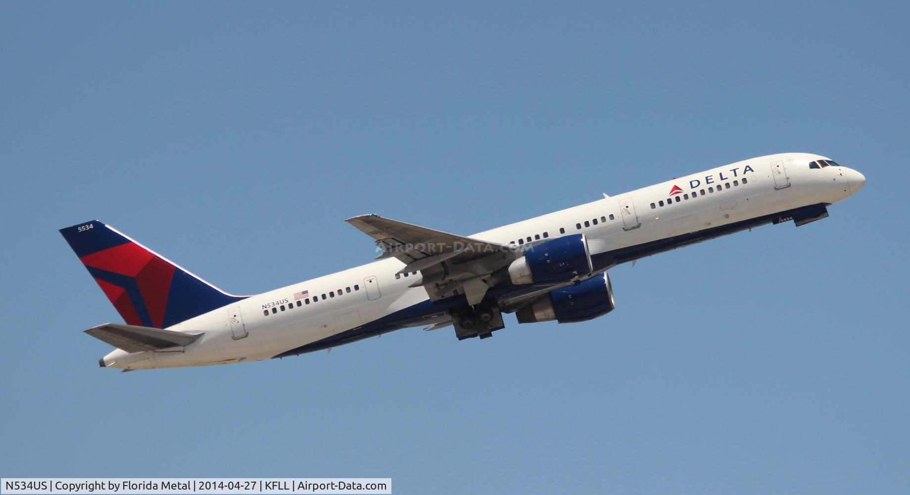 N534US, 1988 Boeing 757-251 C/N 24265, DAL 752 zx FLL-ATL