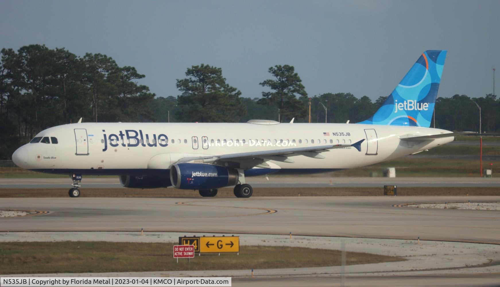 N535JB, 2002 Airbus A320-232 C/N 1739, JBU A320 zx MCO-SJO