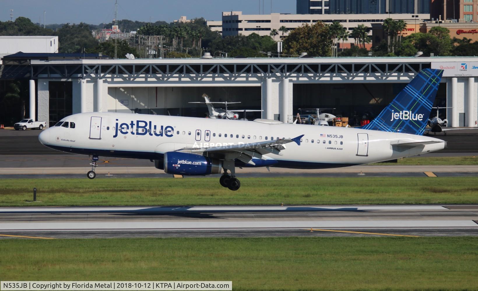 N535JB, 2002 Airbus A320-232 C/N 1739, JBU A320 zx JFK-TPA