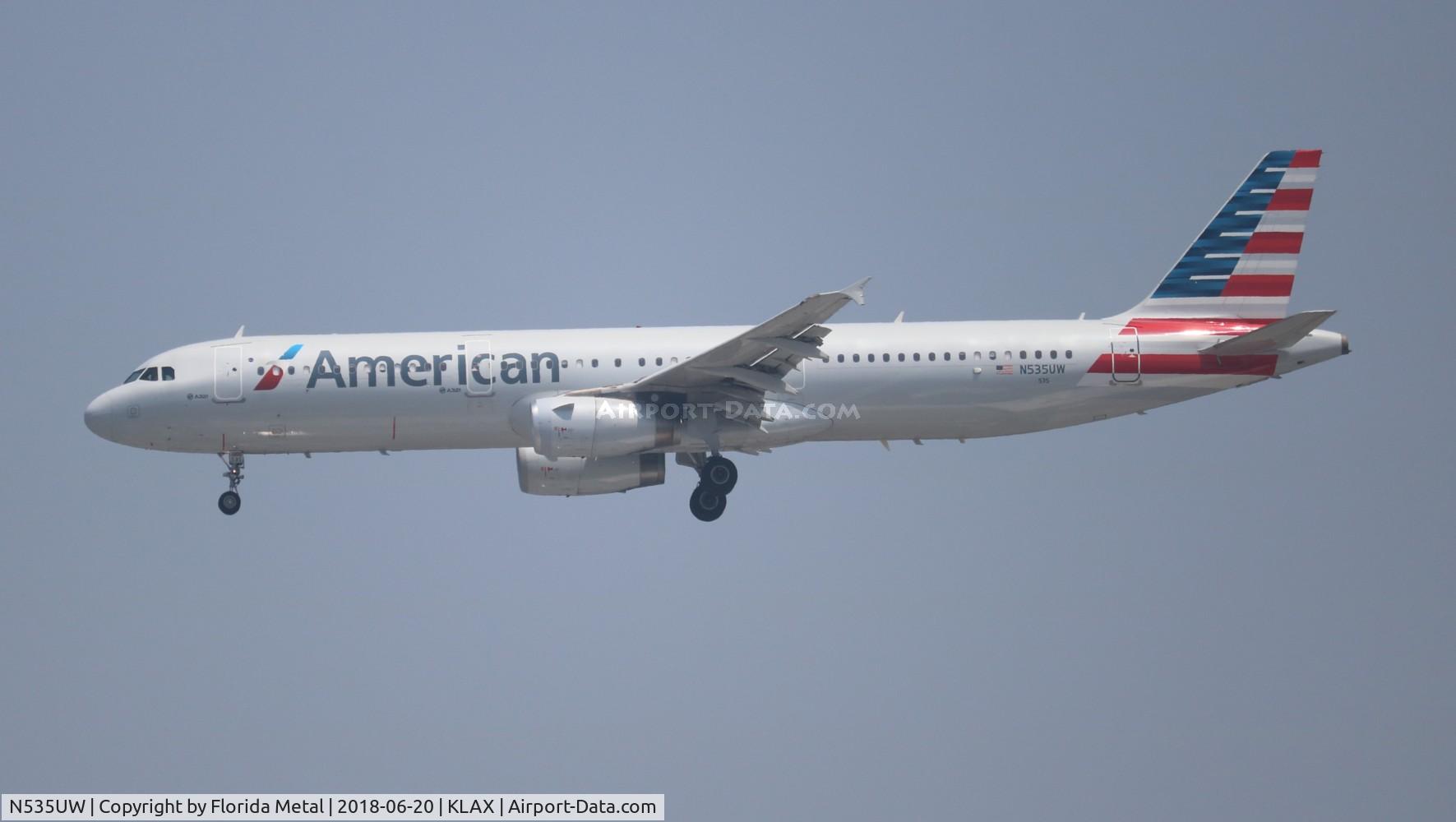 N535UW, 2009 Airbus A321-231 C/N 3993, AAL A321 zx ORD-KLAX