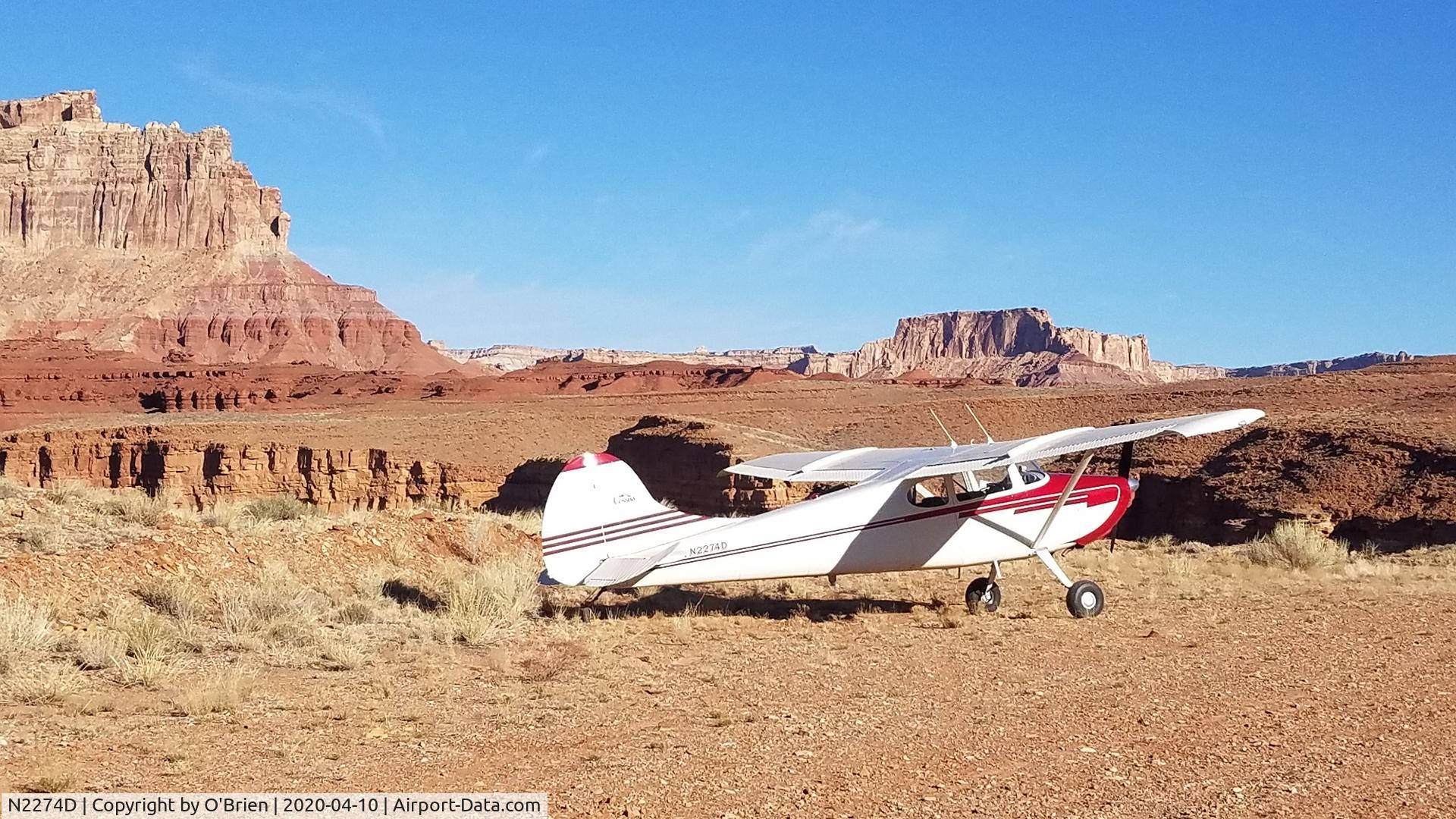 N2274D, 1952 Cessna 170B C/N 20426, Hidden Splendor Utah