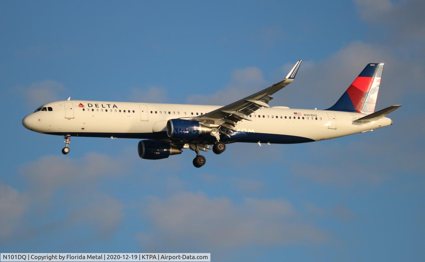 N101DQ, 2020 Airbus A321-211 C/N 9409, DAL A321 zx DTW-TPA