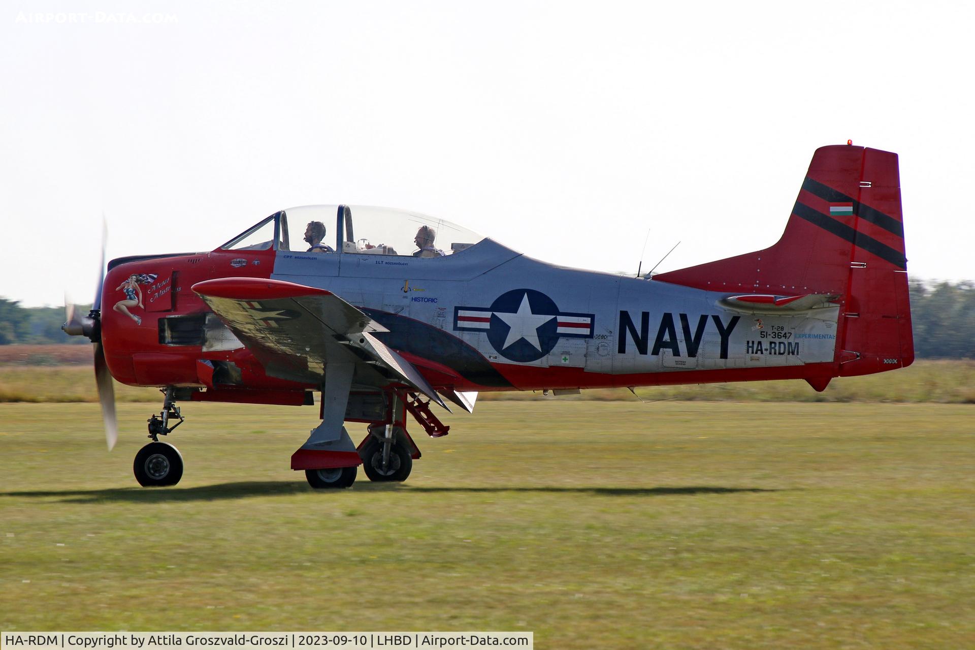 HA-RDM, 1951 North American T-28A Trojan C/N 174-185, LHBD - Börgönd Airport-Börgönd, Hungary - Börgönd Air Show 2023