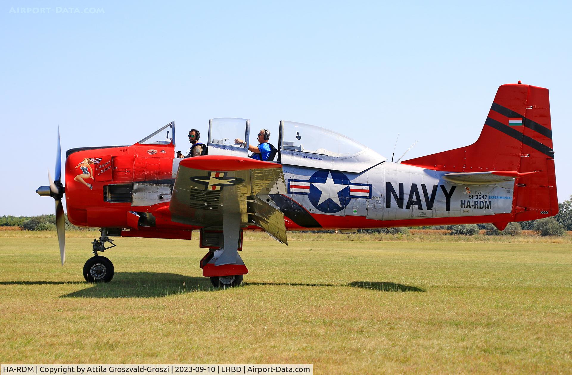 HA-RDM, 1951 North American T-28A Trojan C/N 174-185, LHBD - Börgönd Airport-Börgönd, Hungary - Börgönd Air Show 2023