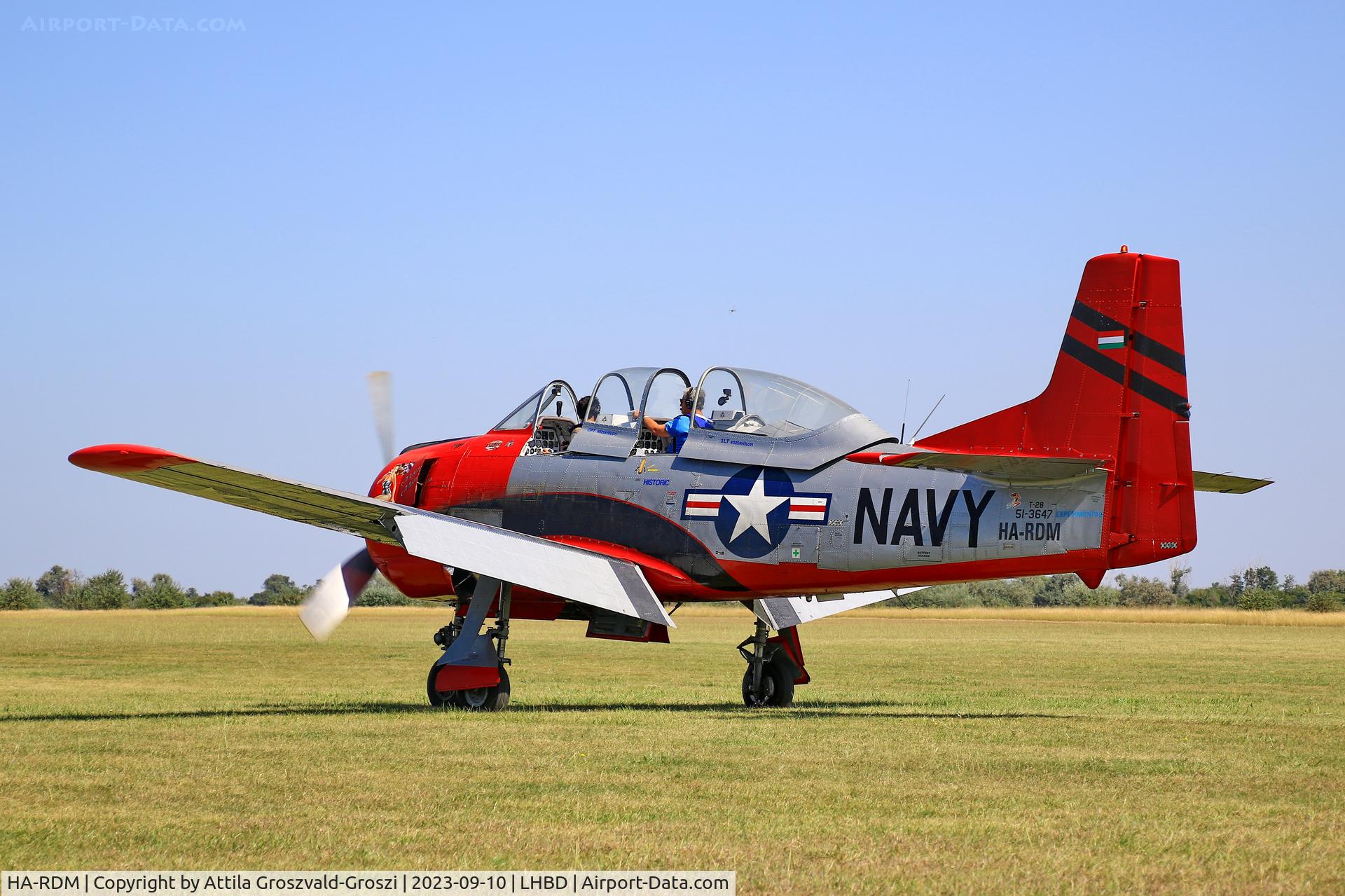 HA-RDM, 1951 North American T-28A Trojan C/N 174-185, LHBD - Börgönd Airport-Börgönd, Hungary - Börgönd Air Show 2023