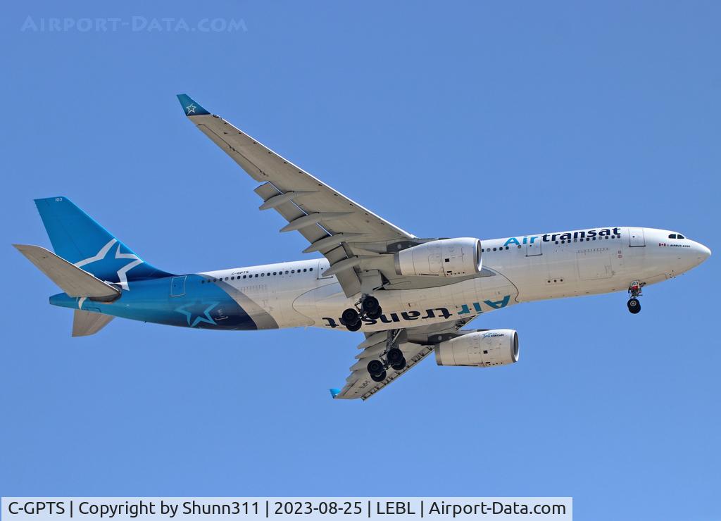 C-GPTS, 2002 Airbus A330-243 C/N 480, Landing rwy 24R in new c/s