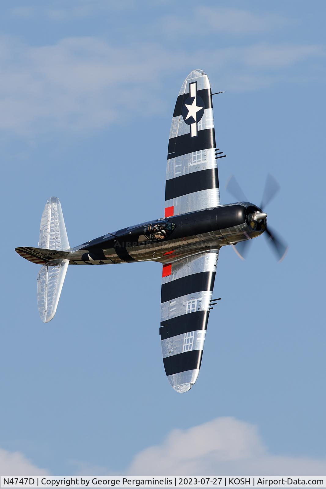 N4747D, 1942 Republic P-47D Thunderbolt C/N 2695-1771, Oshkosh 2023.