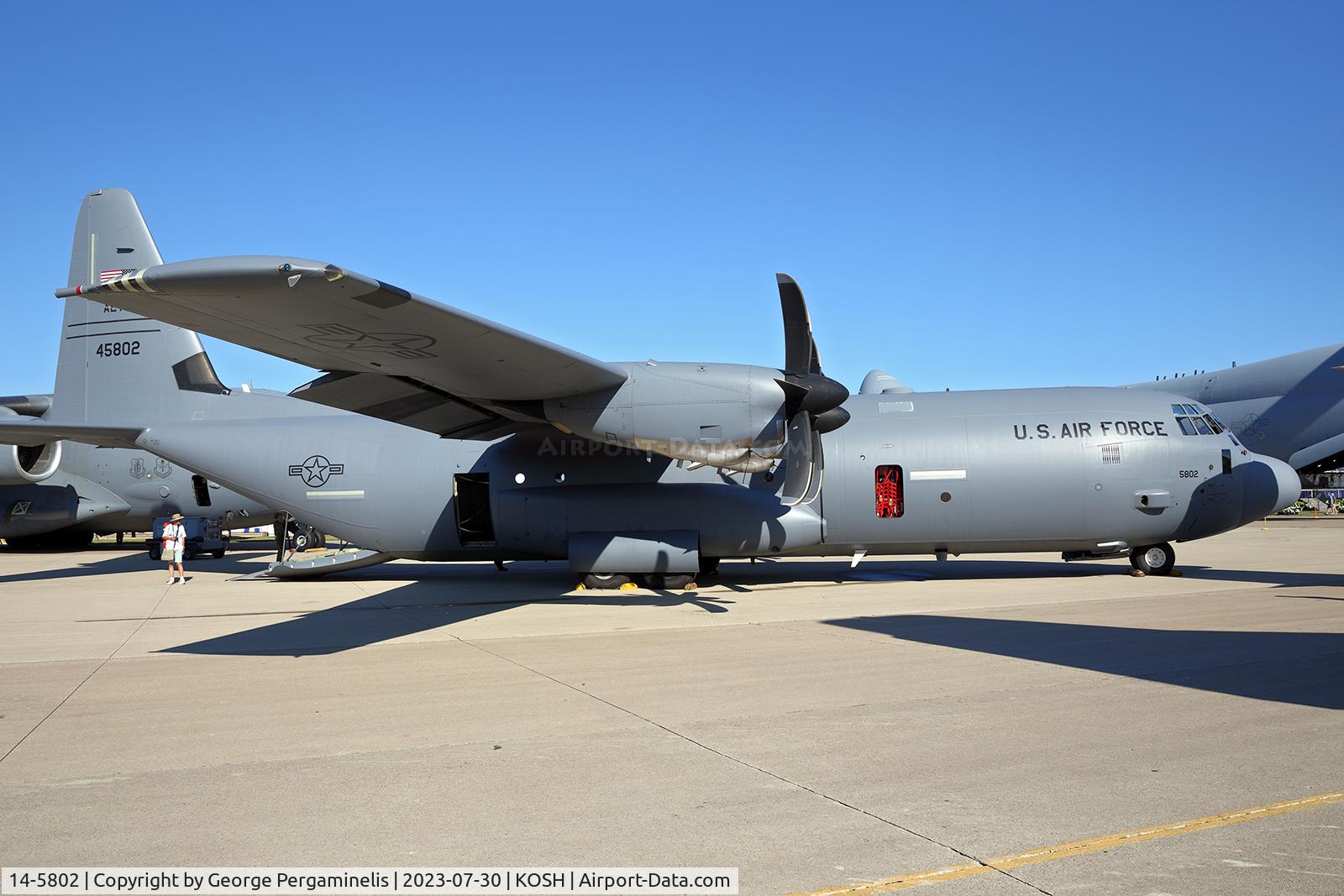 14-5802, Lockheed Martin C-130J-30 Super Hercules C/N 382-5802, Oshkosh 2023.
