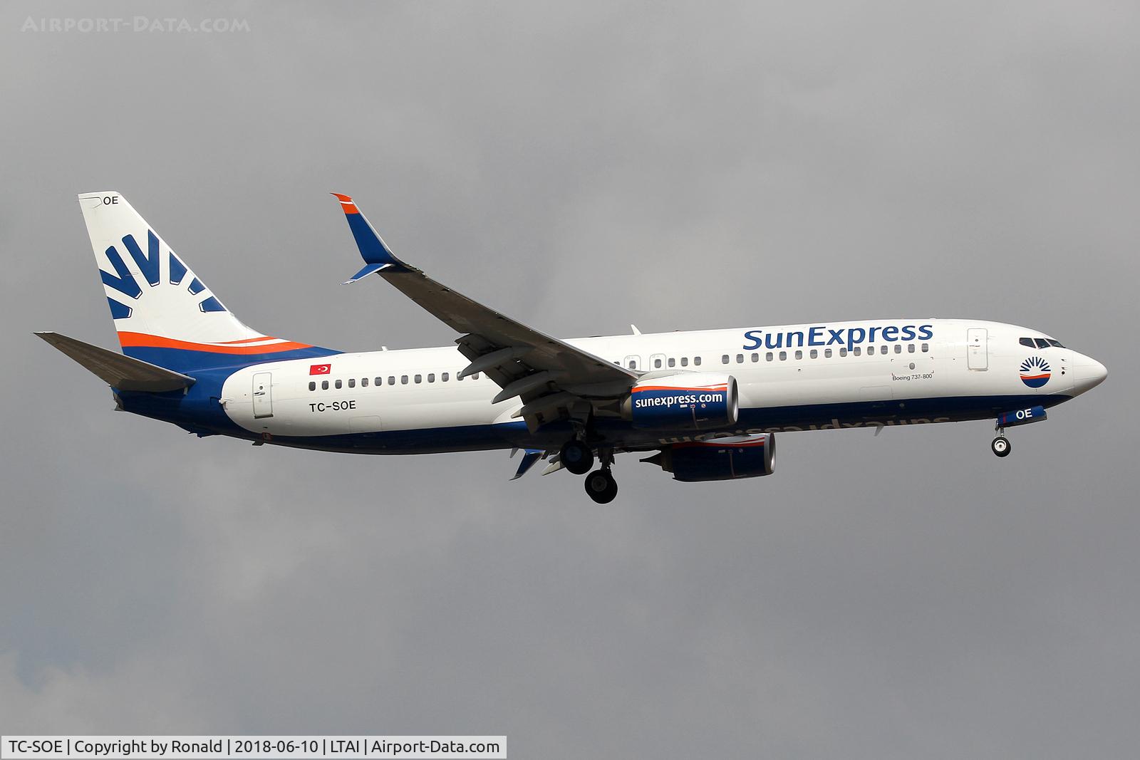 TC-SOE, 2017 Boeing 737-800 C/N 61177, at ayt