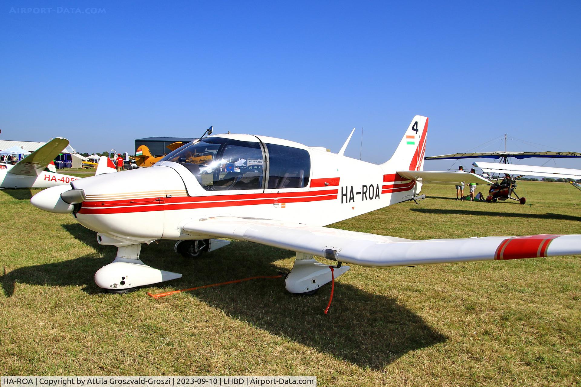 HA-ROA, Robin DR-400-180 Regent C/N 1301, LHBD - Börgönd Airport-Börgönd, Hungary - Börgönd Air Show 2023