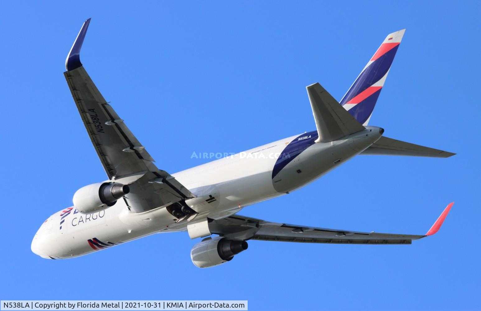 N538LA, 2006 Boeing 767-316F C/N 34628, LATAM Colombia Cargo 767-300F zx MIA-MEX