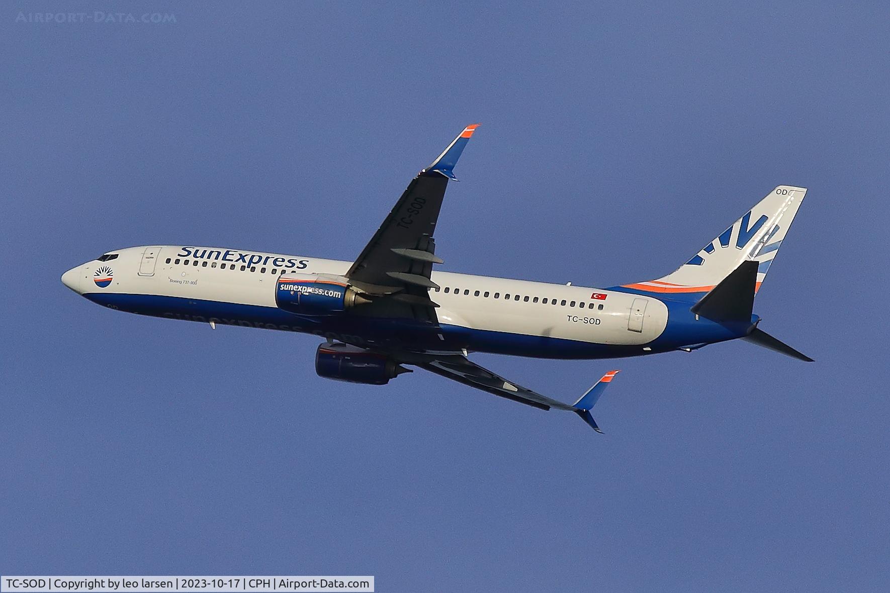 TC-SOD, 2017 Boeing 737-8HC C/N 61176, Copenhagen 17.10.2023