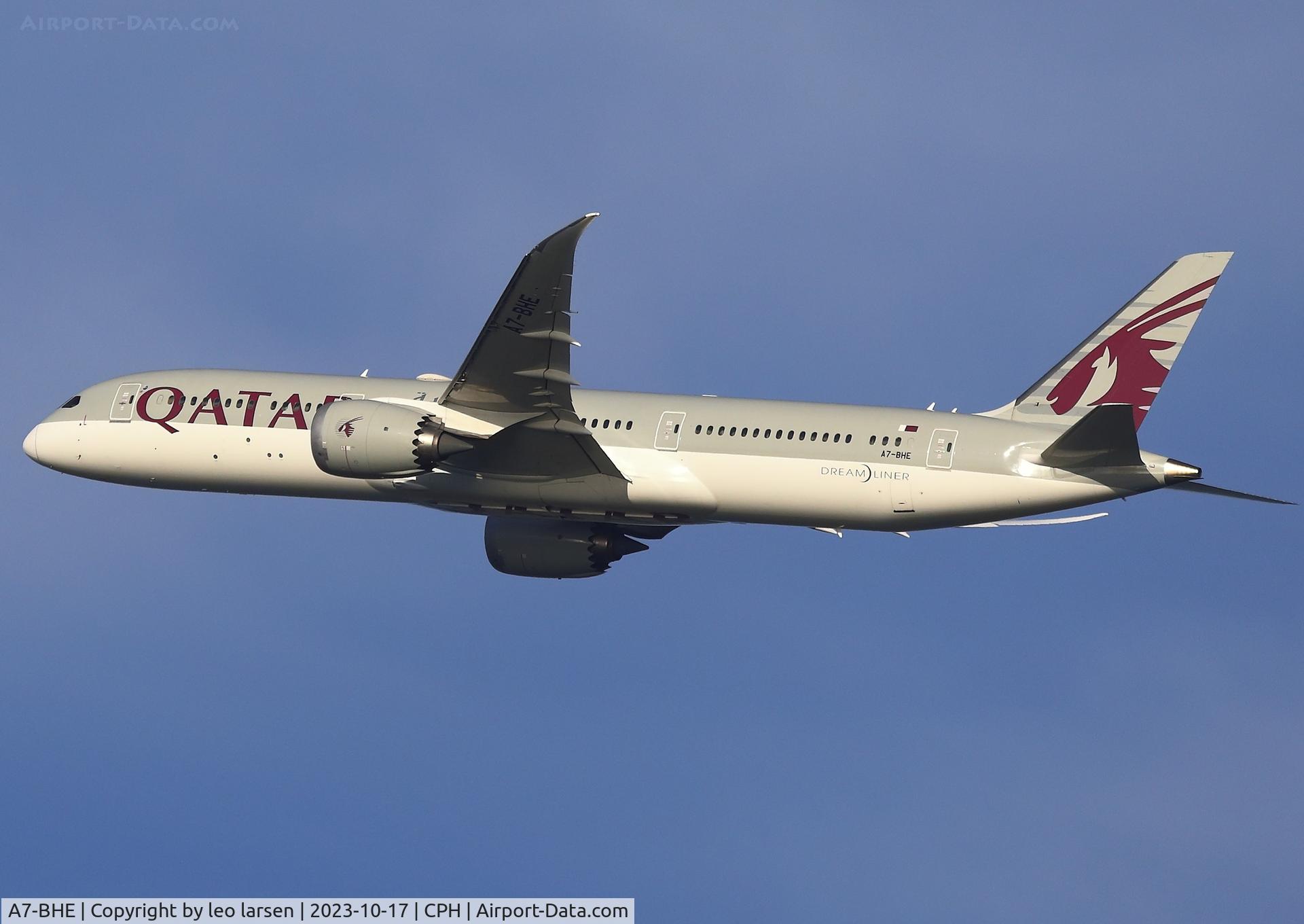 A7-BHE, 2019 Boeing 787-9 Dreamliner Dreamliner C/N 64218, Copenhagen 17.10.2023