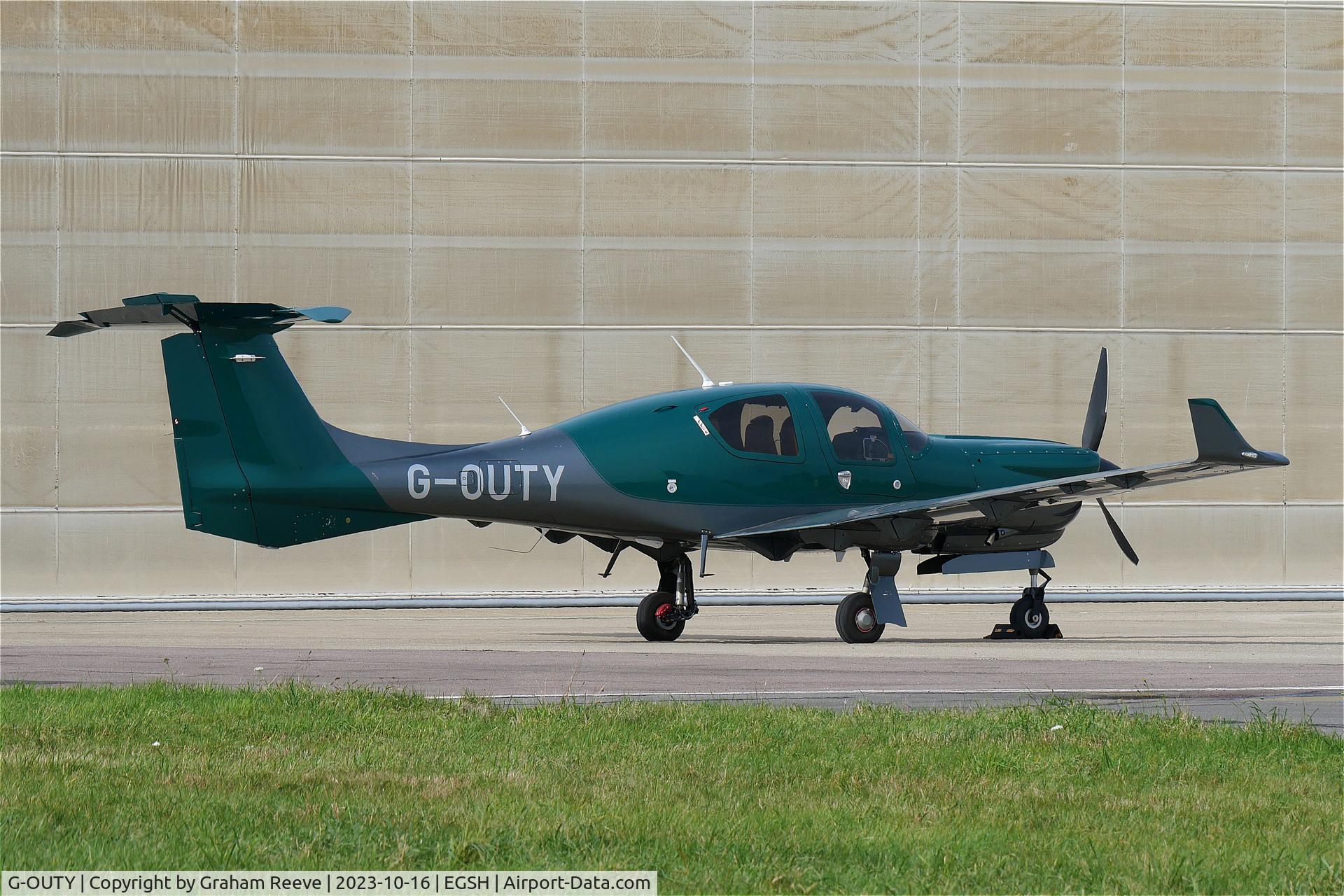 G-OUTY, 2023 Diamond DA-50C C/N 50.C.A.A.036, Parked at Norwich.