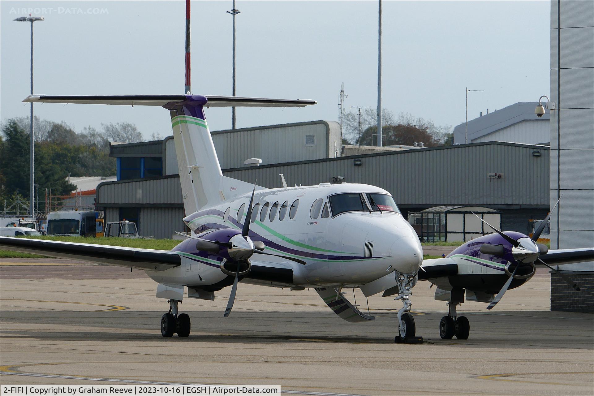 2-FIFI, 2019 Beech B200GT King Air C/N BY-353, Parked at Norwich.