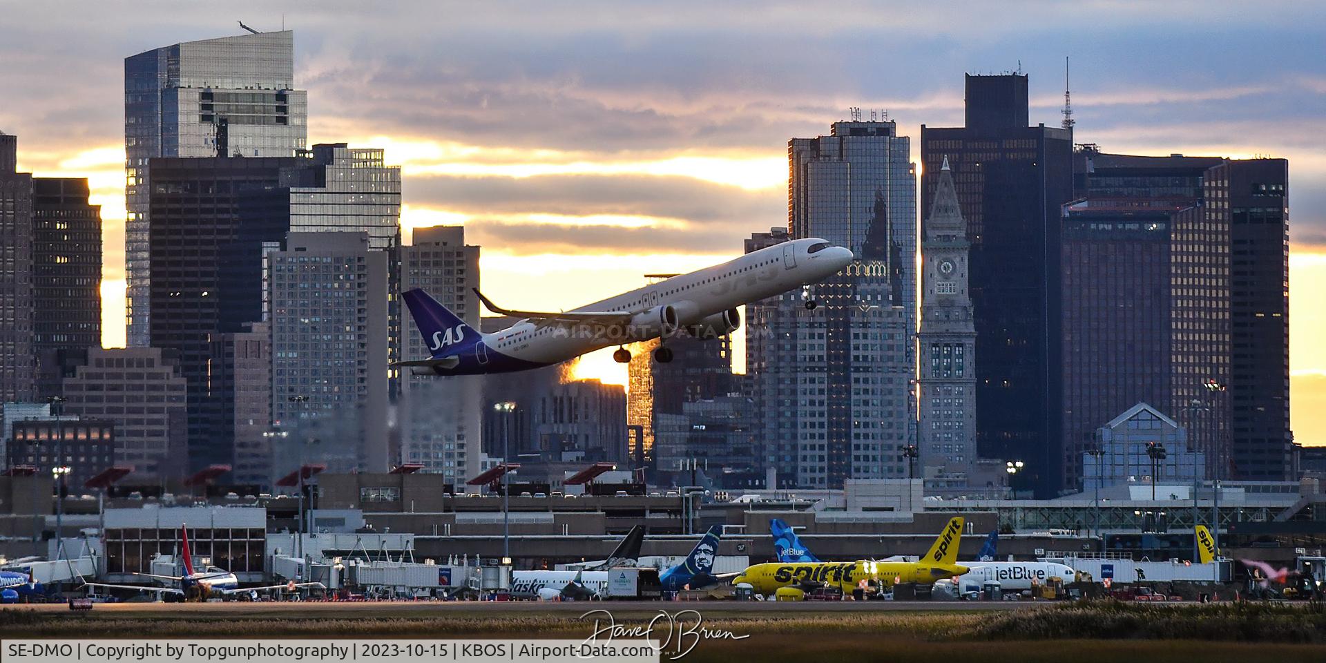 SE-DMO, 2020 Airbus A321-253NX C/N 9541, Departing BOS for CPH