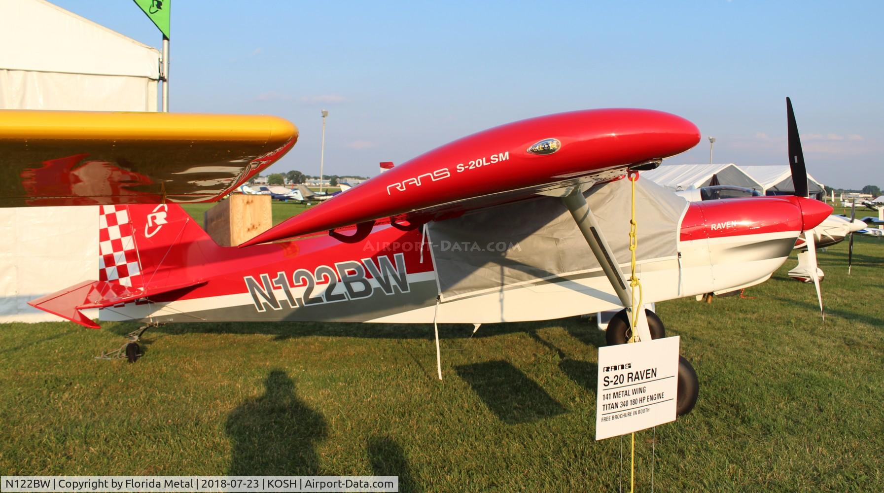 N122BW, 2018 Rans S-20LS Raven C/N 02160057, Rans S-20 zx
