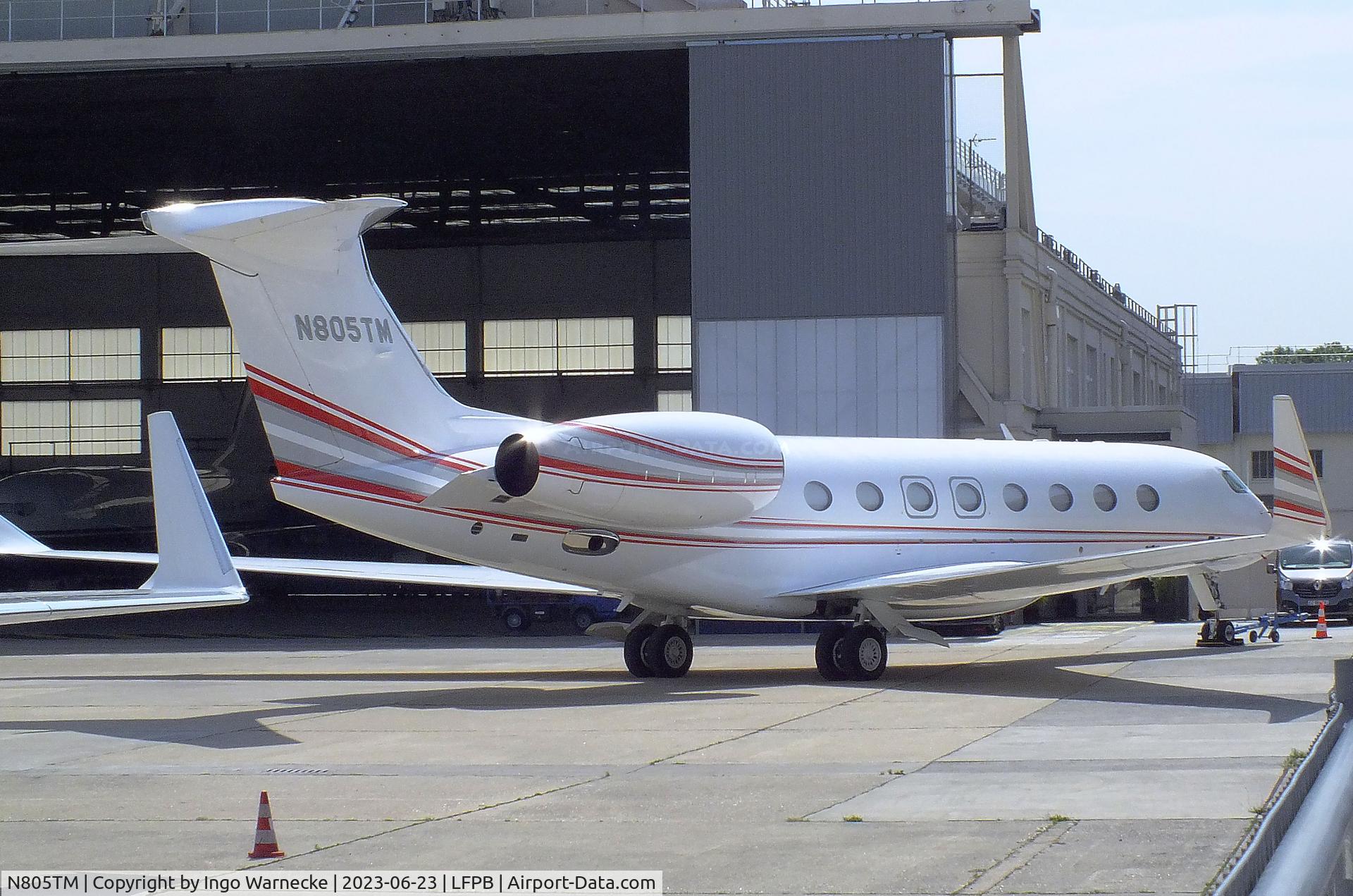 N805TM, 2016 Gulfstream G-VI (G650ER) C/N 6236, Gulfstream G VI (G650ER) at Paris/Le-Bourget airport during 2023 Paris Aerosalon
