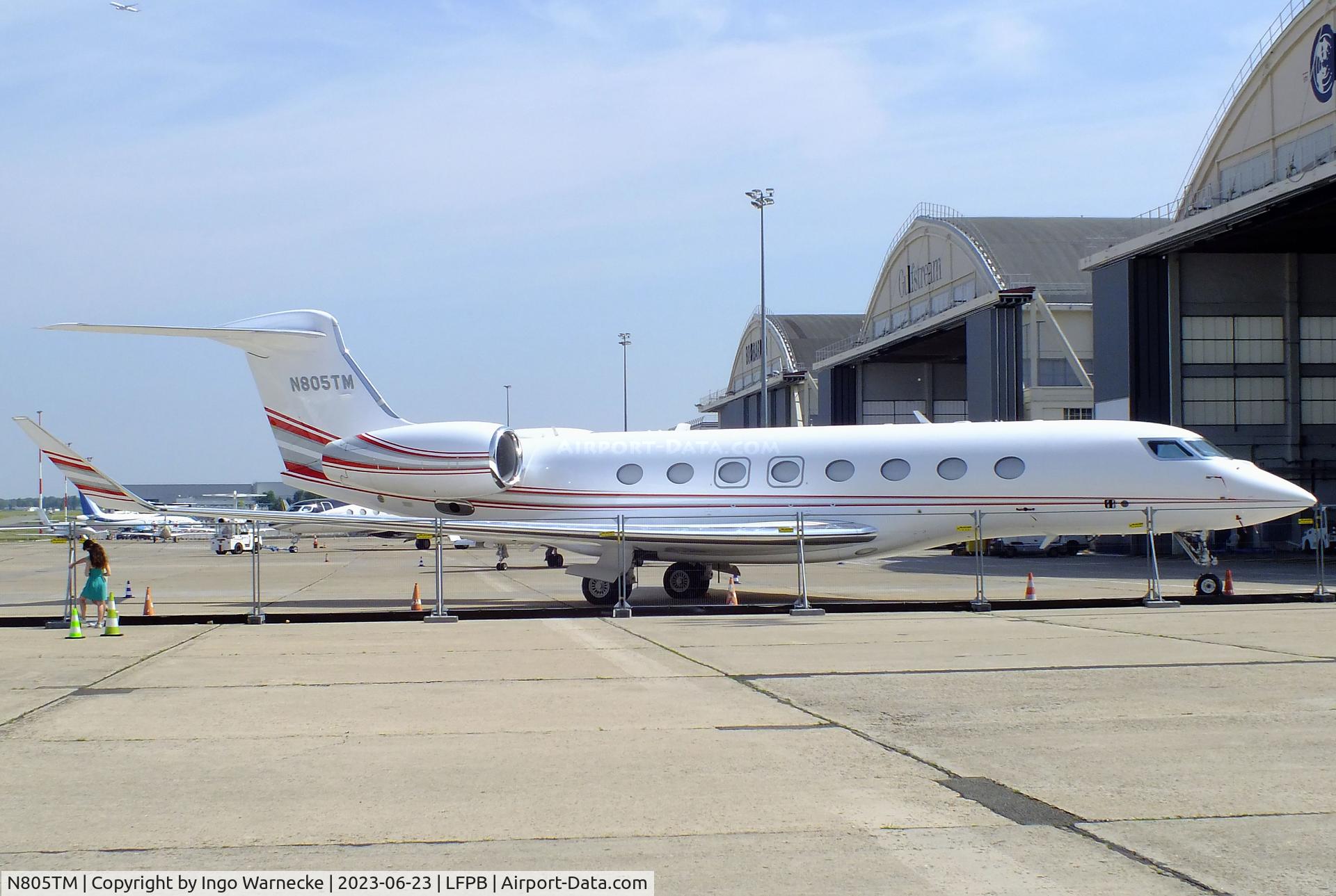 N805TM, 2016 Gulfstream G-VI (G650ER) C/N 6236, Gulfstream G VI (G650ER) at Paris/Le-Bourget airport during 2023 Paris Aerosalon