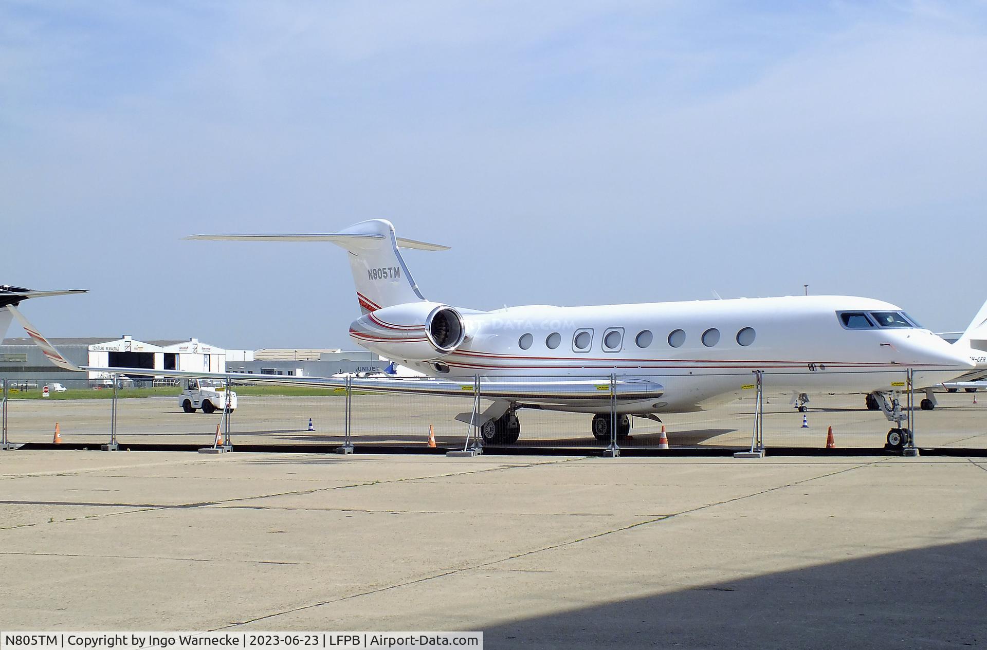 N805TM, 2016 Gulfstream G-VI (G650ER) C/N 6236, Gulfstream G VI (G650ER) at Paris/Le-Bourget airport during 2023 Paris Aerosalon