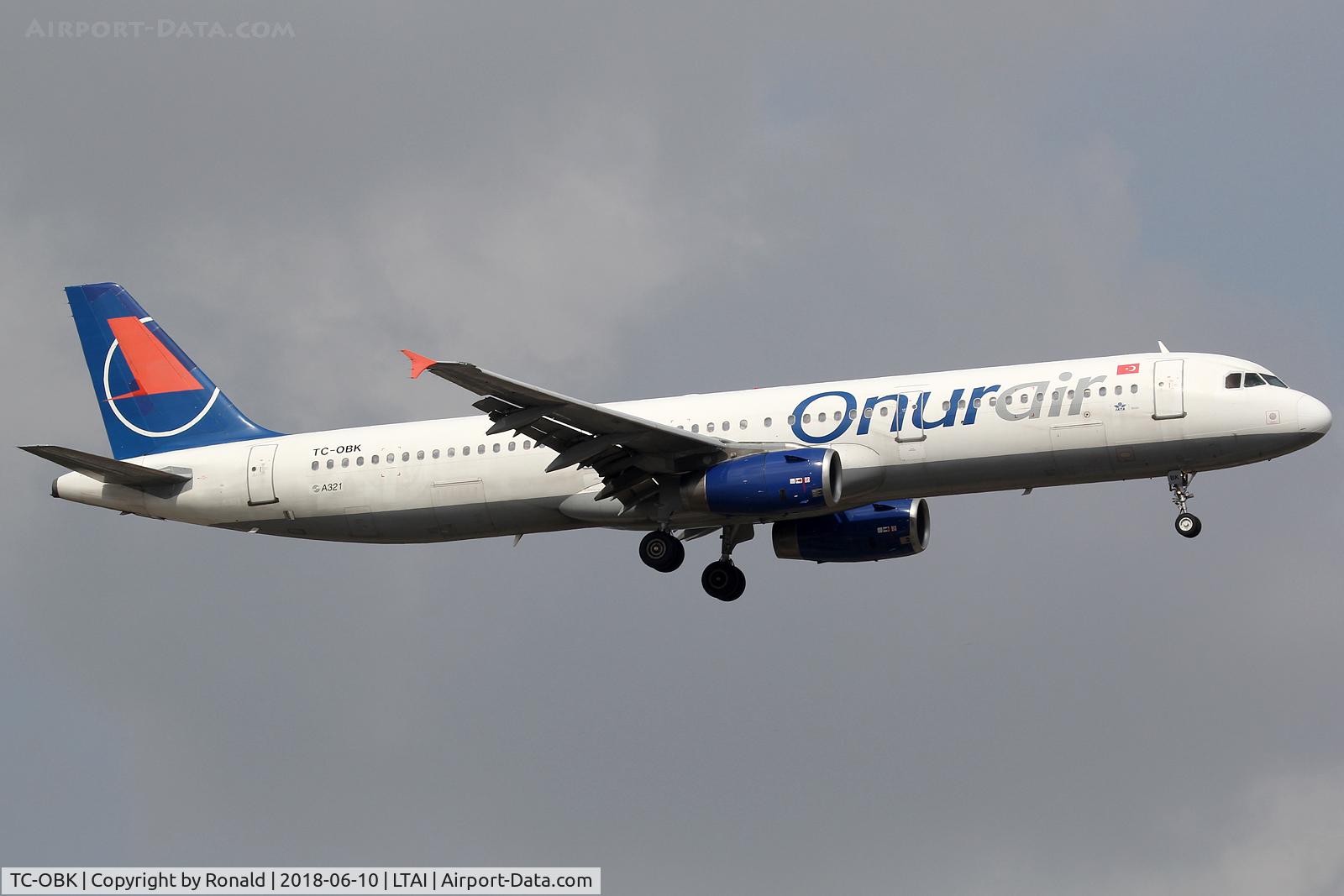 TC-OBK, 1998 Airbus A321-231 C/N 792, at ayt