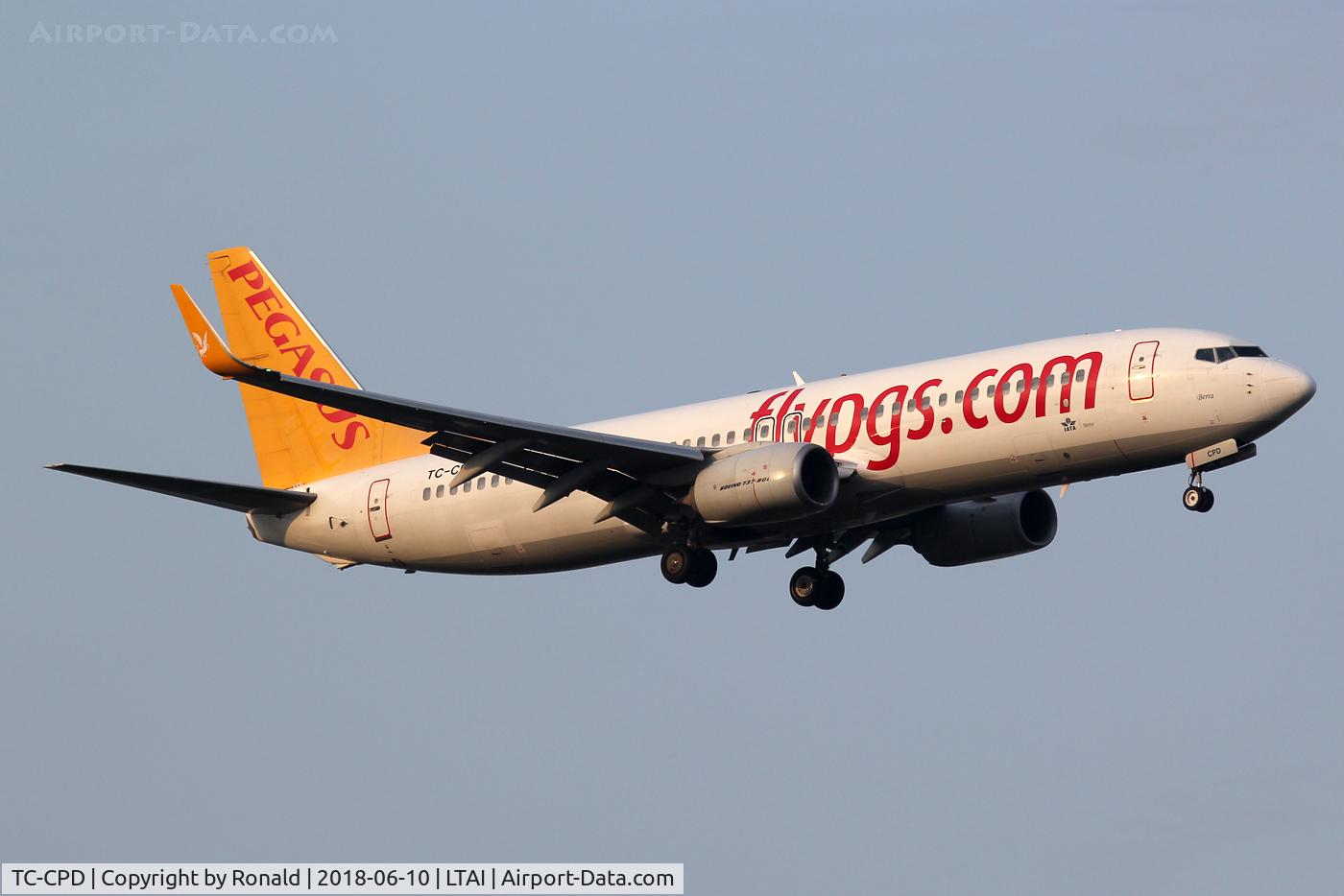TC-CPD, 2012 Boeing 737-82R C/N 40726, at ayt