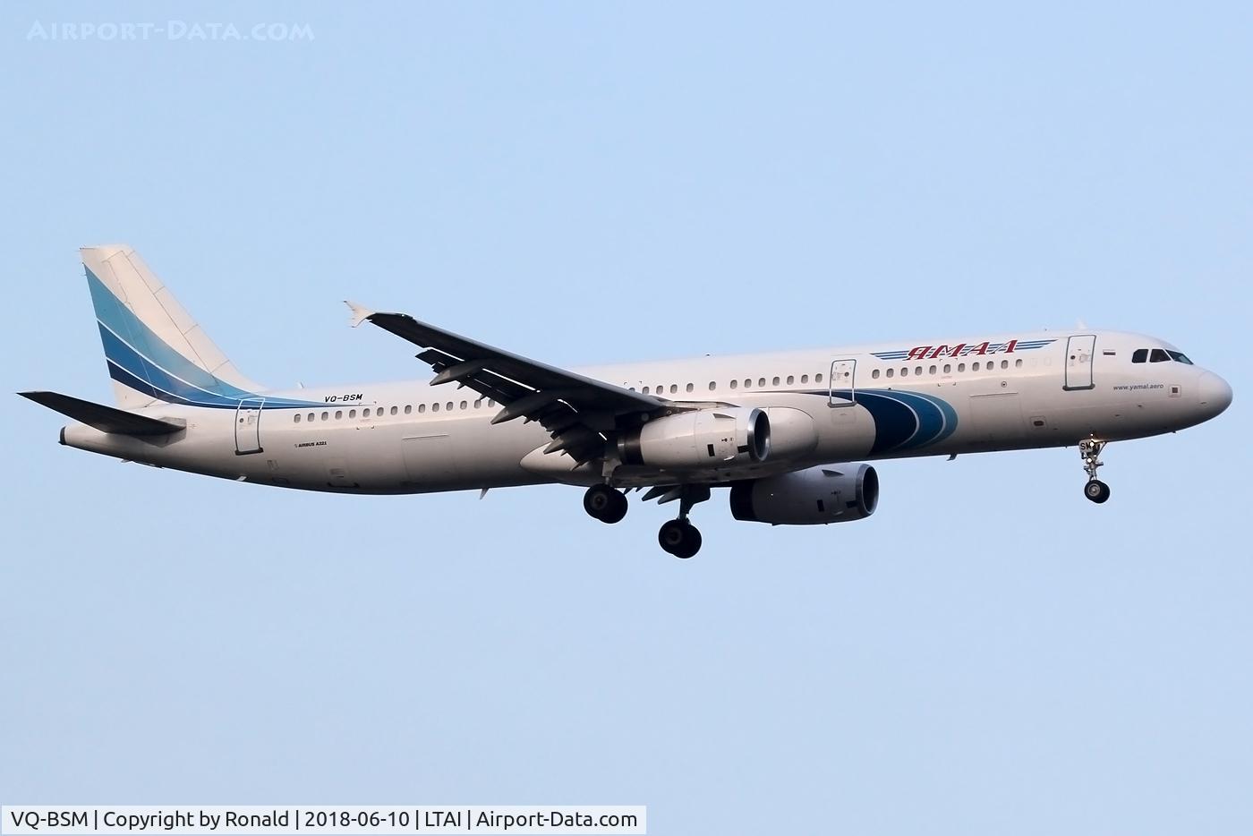 VQ-BSM, 2003 Airbus A321-231 C/N 1967, at ayt