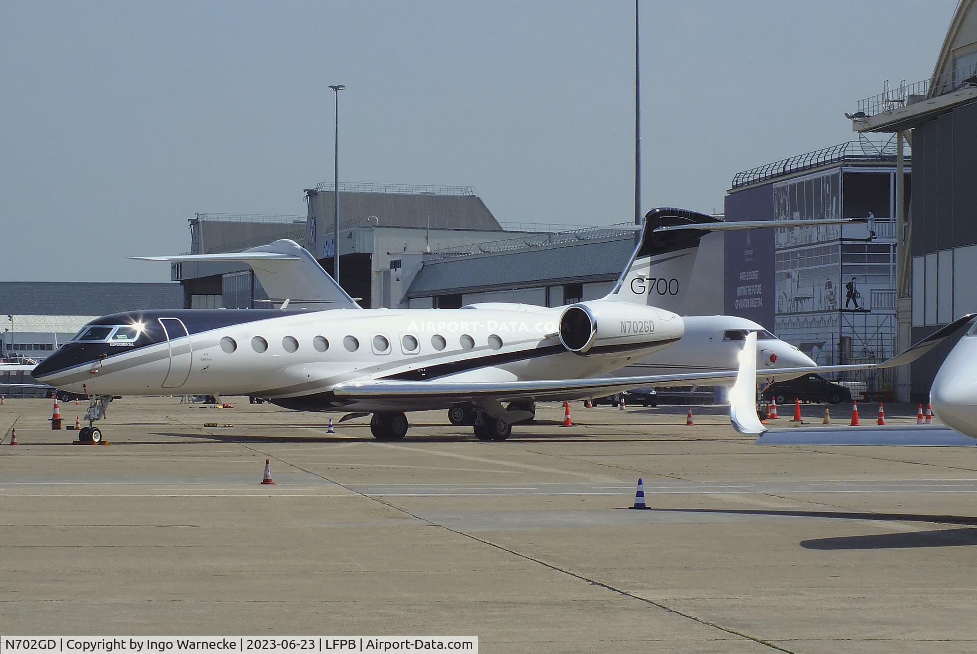 N702GD, 2021 Gulfstream GVIII-G700 C/N 87002, Gulfstream G VIII (G700) at Paris/Le-Bourget airport during 2023 Paris Aerosalon