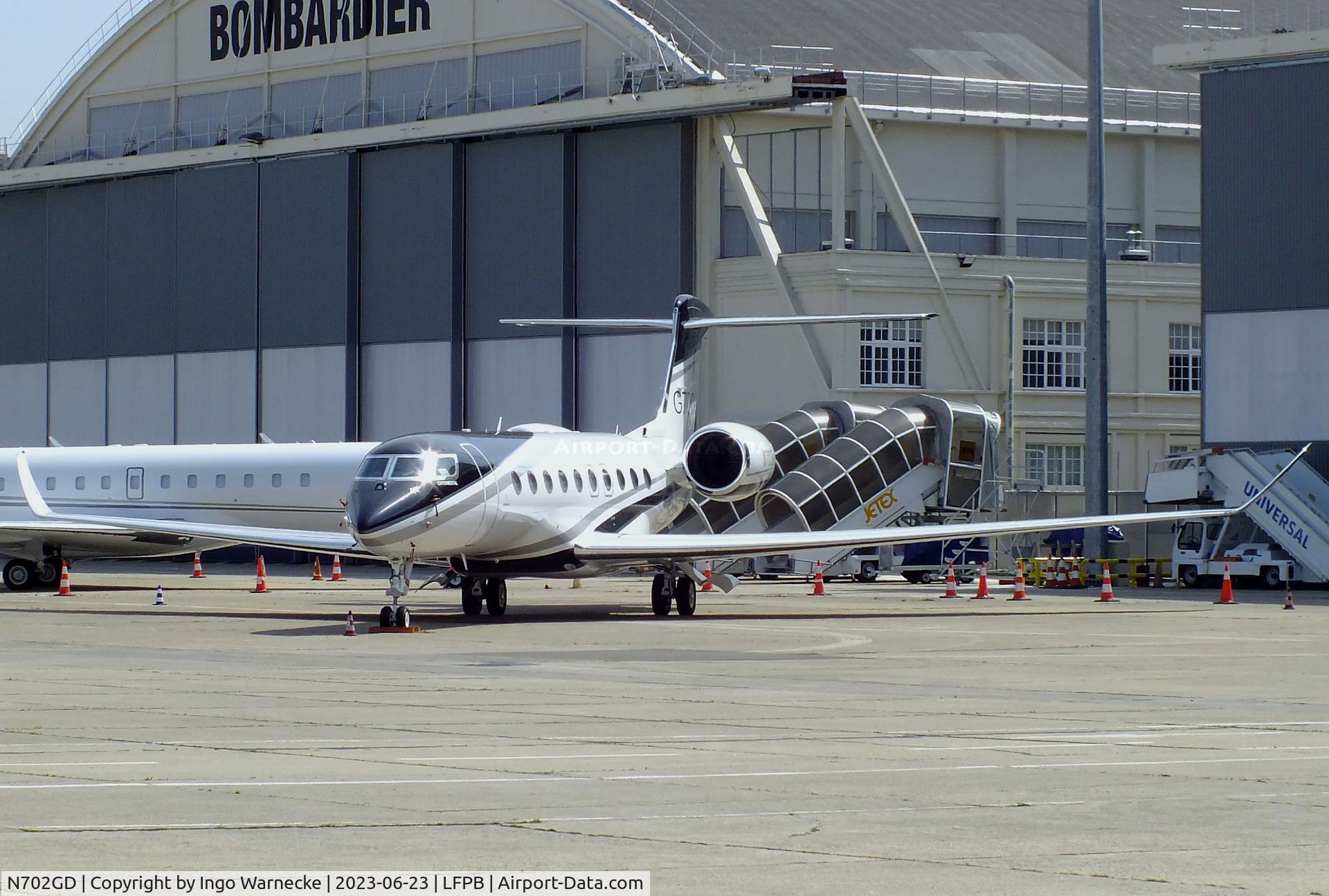 N702GD, 2021 Gulfstream GVIII-G700 C/N 87002, Gulfstream G VIII (G700) at Paris/Le-Bourget airport during 2023 Paris Aerosalon