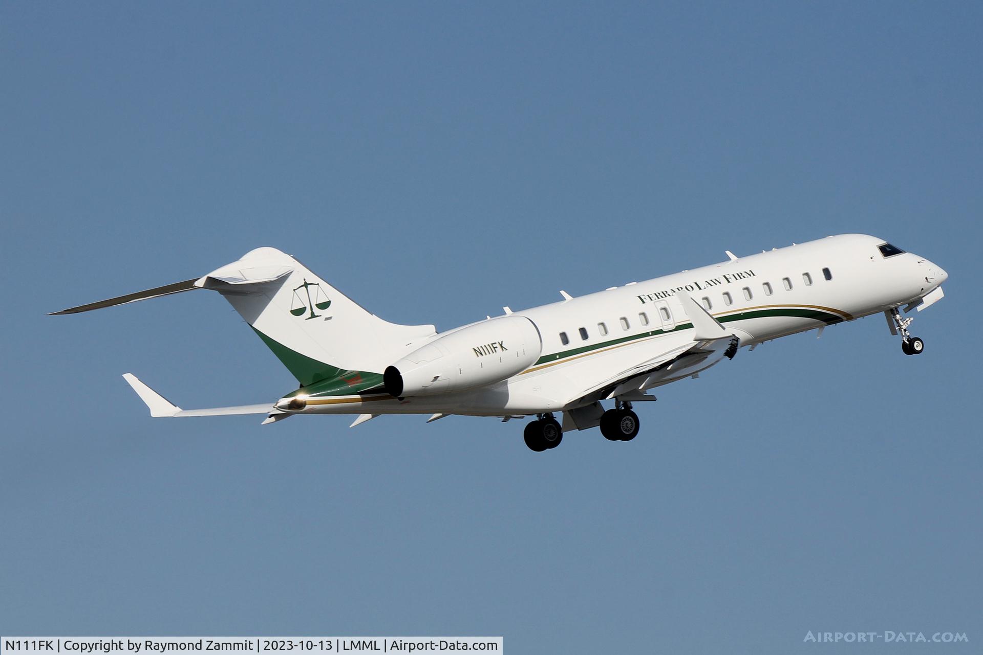 N111FK, 2001 Bombardier BD-700-1A10 Global Express C/N 9101, Bombardier BD700-1A10 Global Express N111FK FK Air LLC