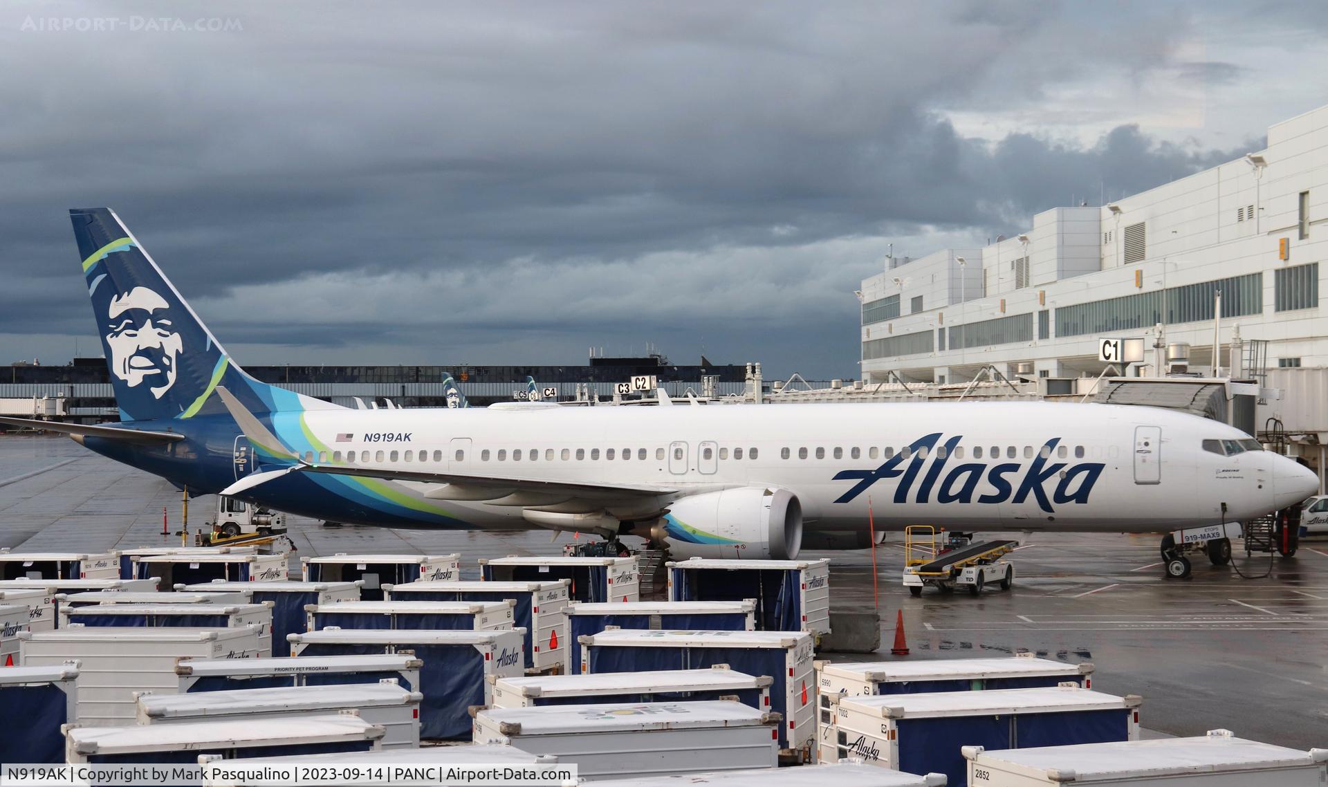 N919AK, 2021 Boeing 737-9 MAX C/N 44097, Boeing 737-9 MAX