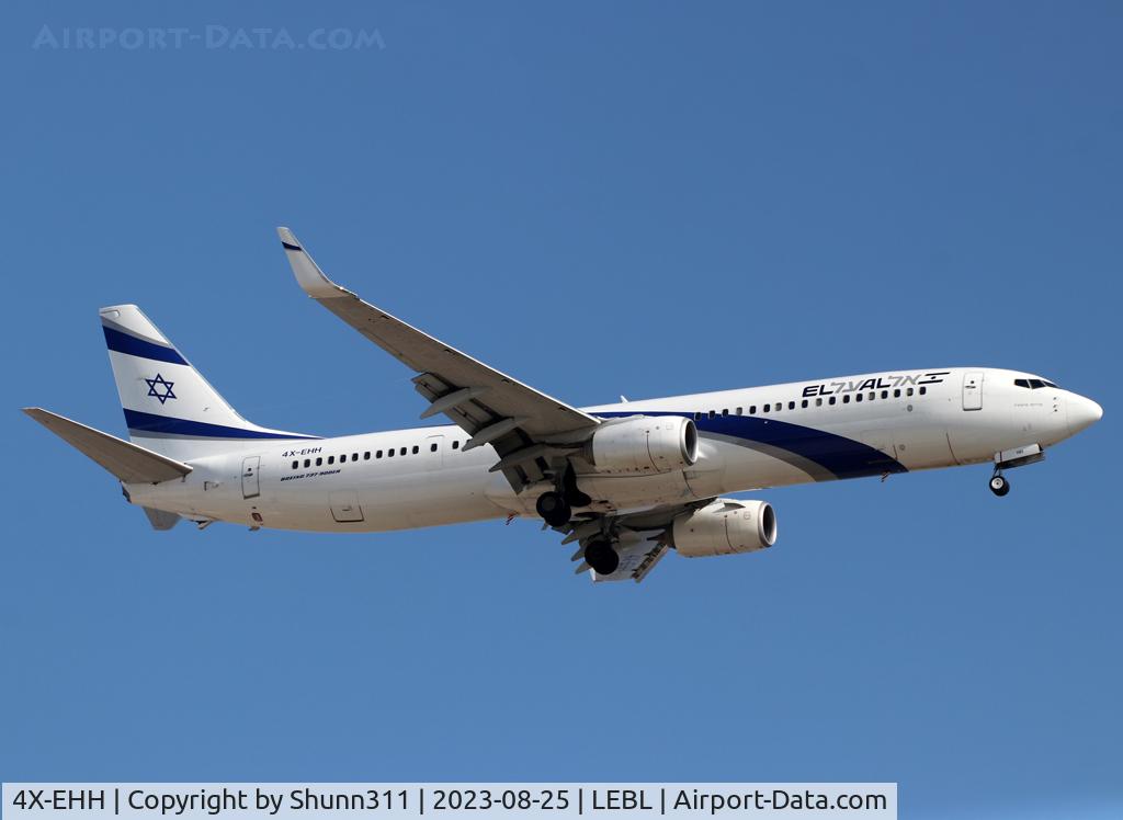 4X-EHH, 2016 Boeing 737-958/ER C/N 41558, Landing rwy 24R