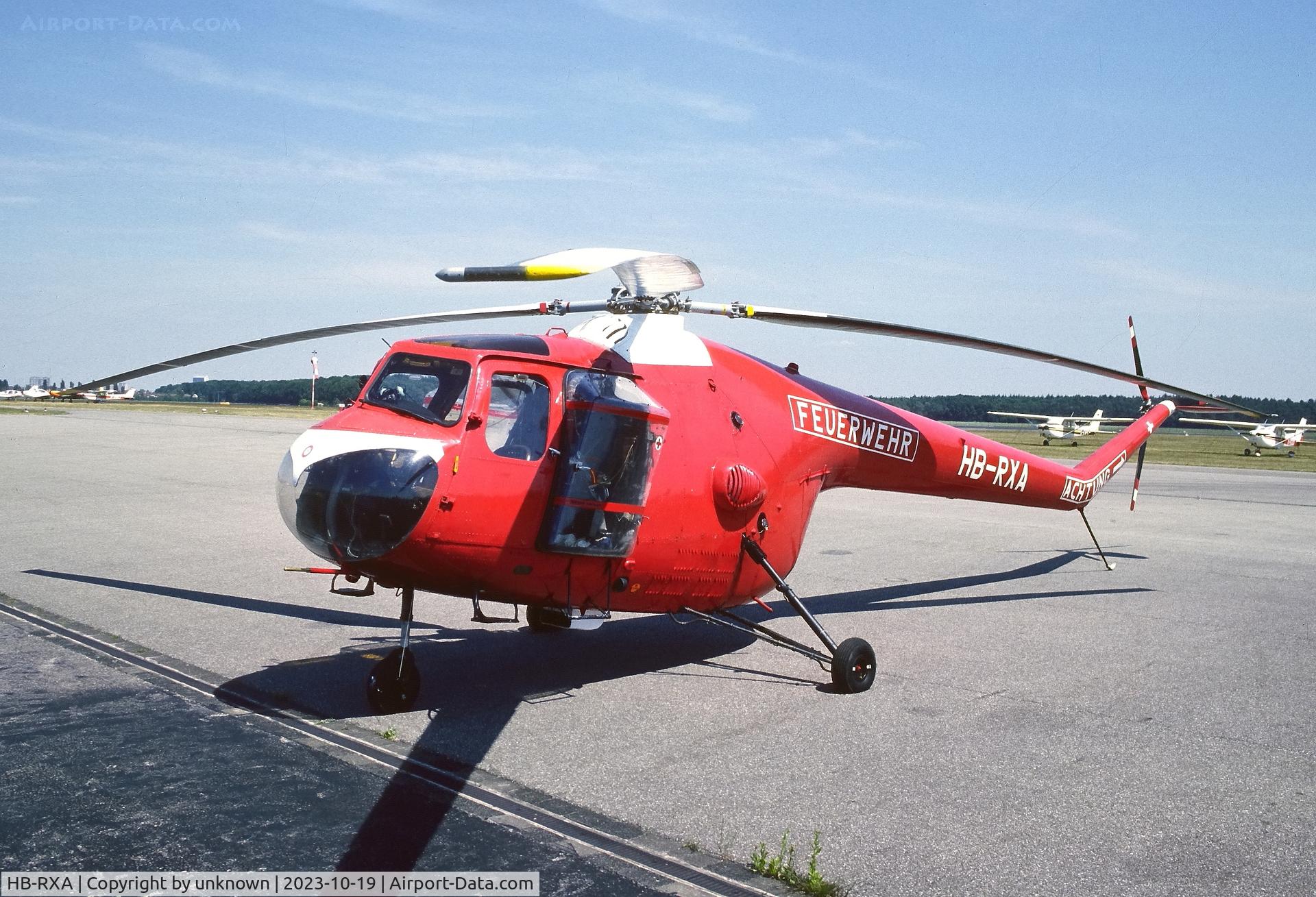 HB-RXA, 1958 Bristol 171B Sycamore HR.52 C/N 13483, unknown