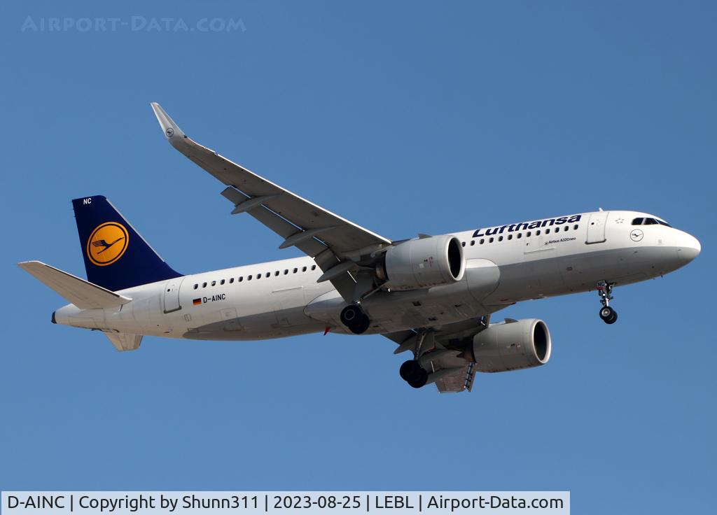 D-AINC, 2016 Airbus A320-271NEO C/N 6920, Landing rwy 24R
