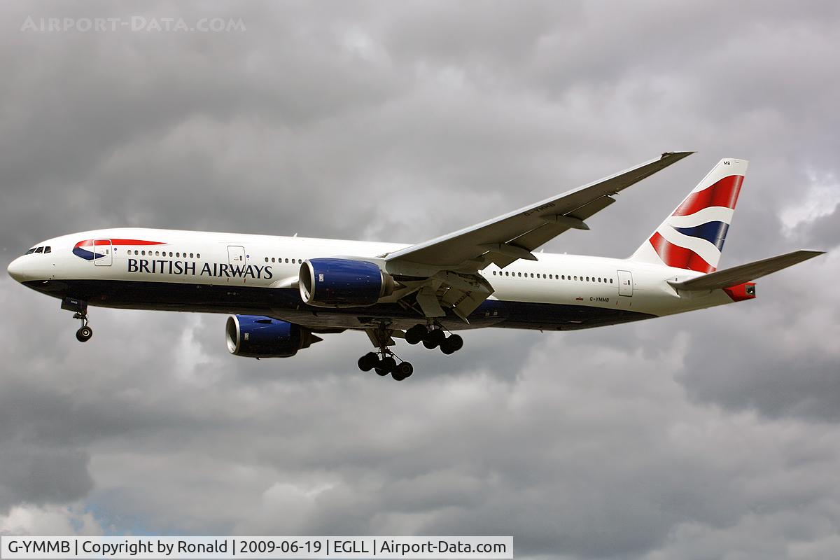 G-YMMB, 2000 Boeing 777-236/ER C/N 30303, at lhr