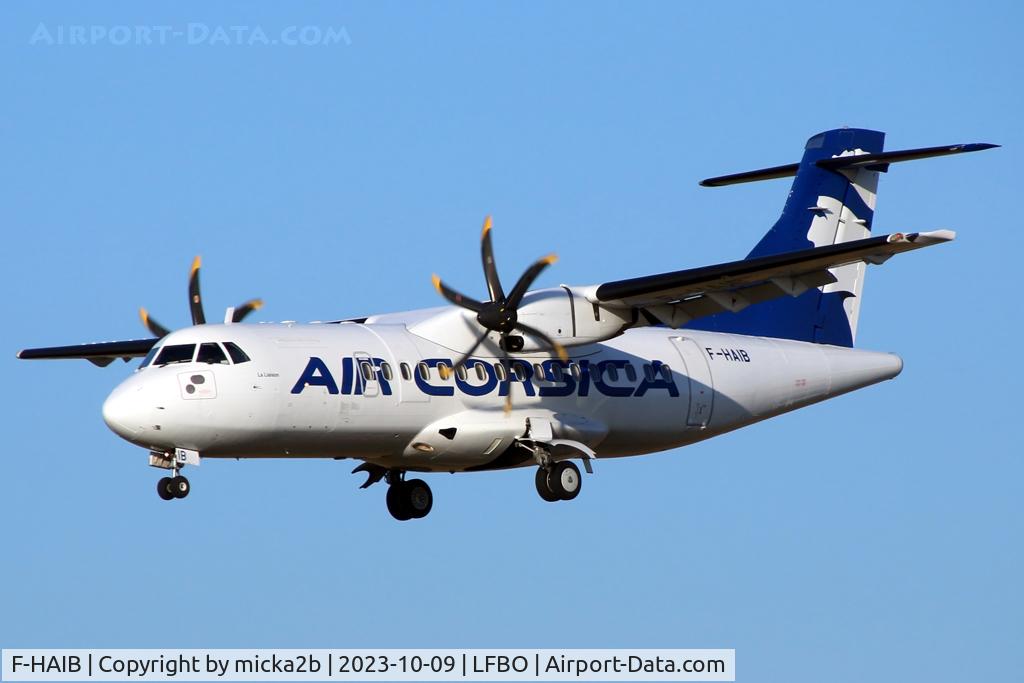 F-HAIB, 2005 ATR 42-500 C/N 637, Landing