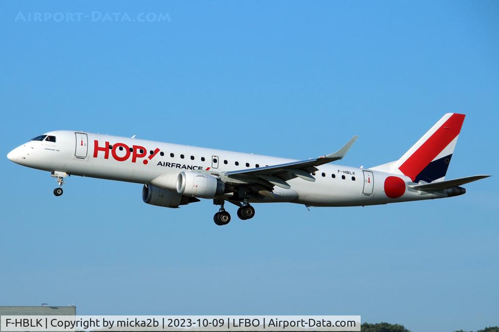 F-HBLK, 2018 Embraer 190STD (ERJ-190-100) C/N 19000760, Landing