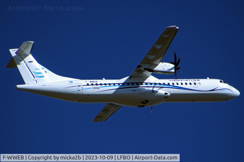 F-WWEB, 2023 ATR 72-600 C/N 1656, Take off, To become XT-YOU