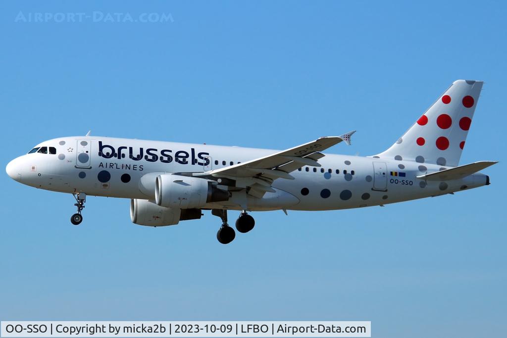 OO-SSO, 2004 Airbus A319-111 C/N 2287, Landing
