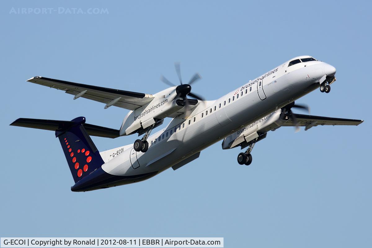 G-ECOI, 2008 De Havilland Canada DHC-8-402Q Dash 8 C/N 4224, at bru
