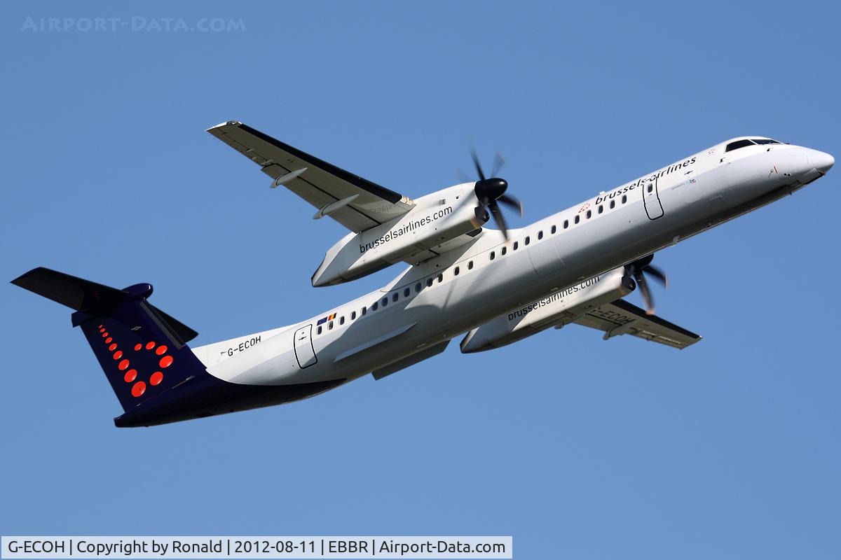 G-ECOH, 2008 De Havilland Canada DHC-8-402Q Dash 8 C/N 4221, at bru