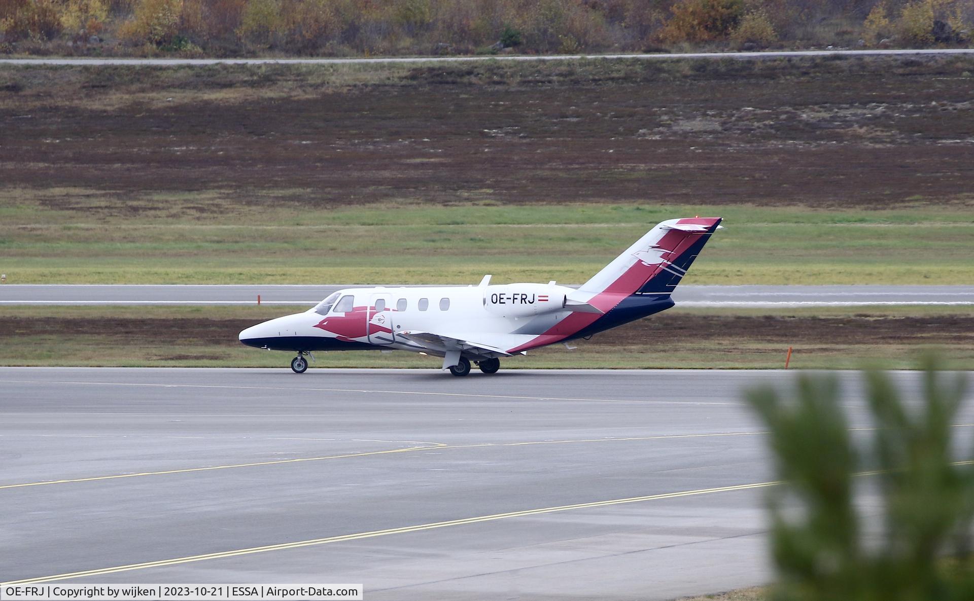 OE-FRJ, 2008 Cessna 525 CitationJet CJ1+ C/N 525-0673, TWY X